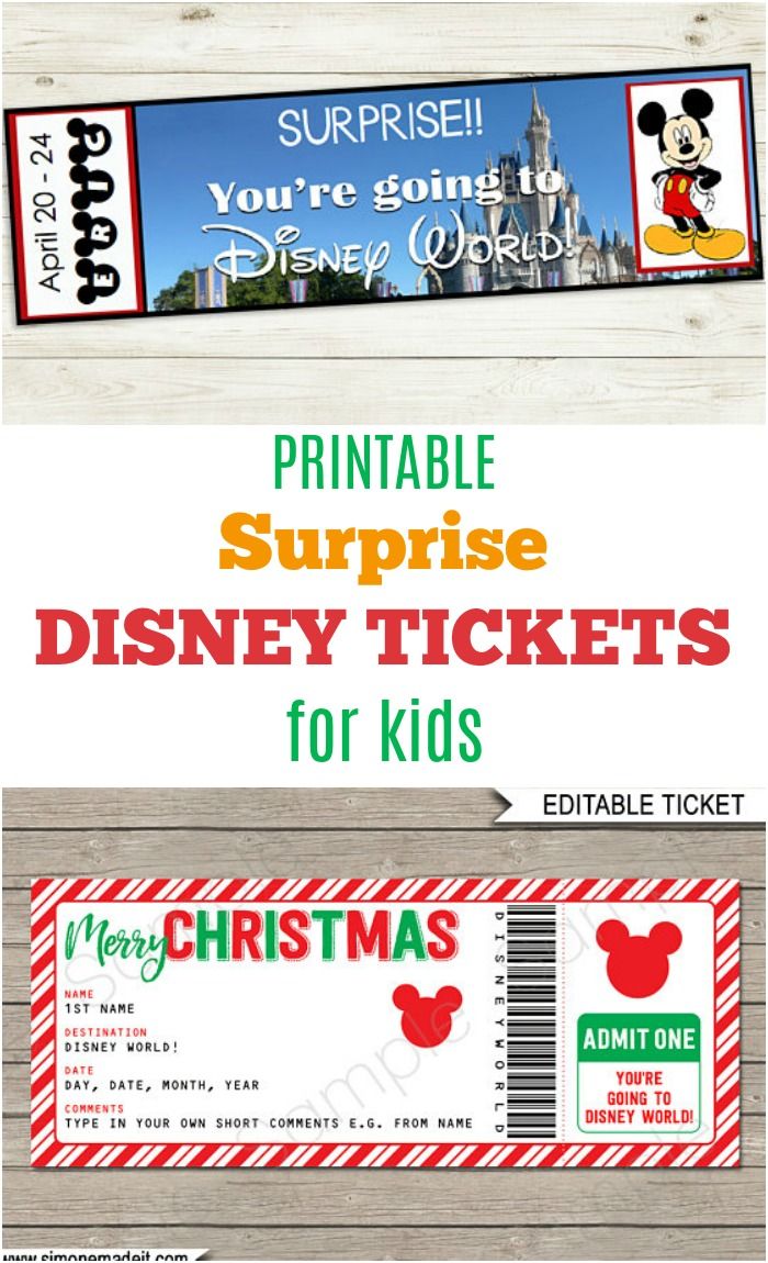 You're Going To Disney Printable