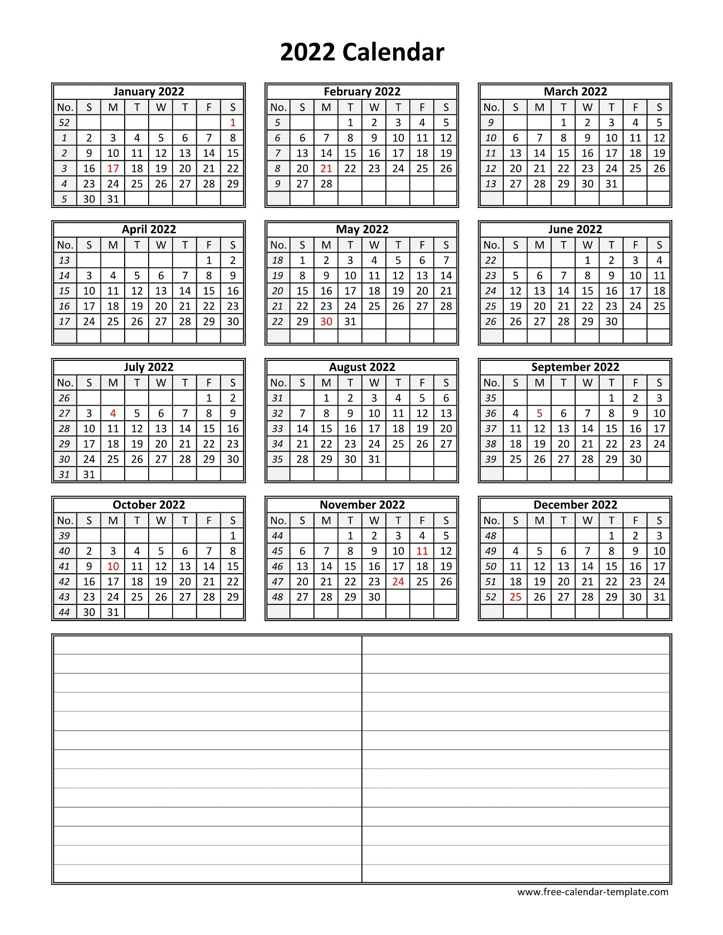 Download Calendar 2022 Docx Images All in Here