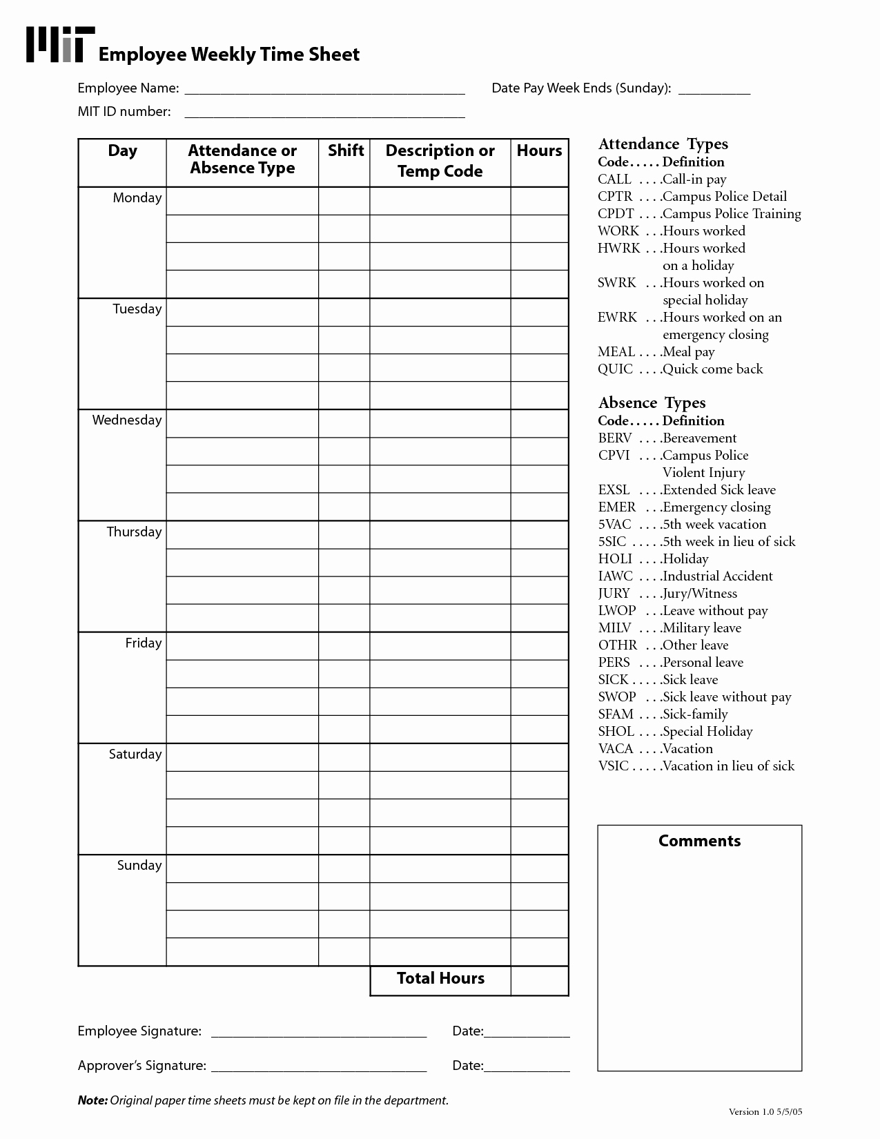 004 Daily Timesheet Template Free Printable Readable