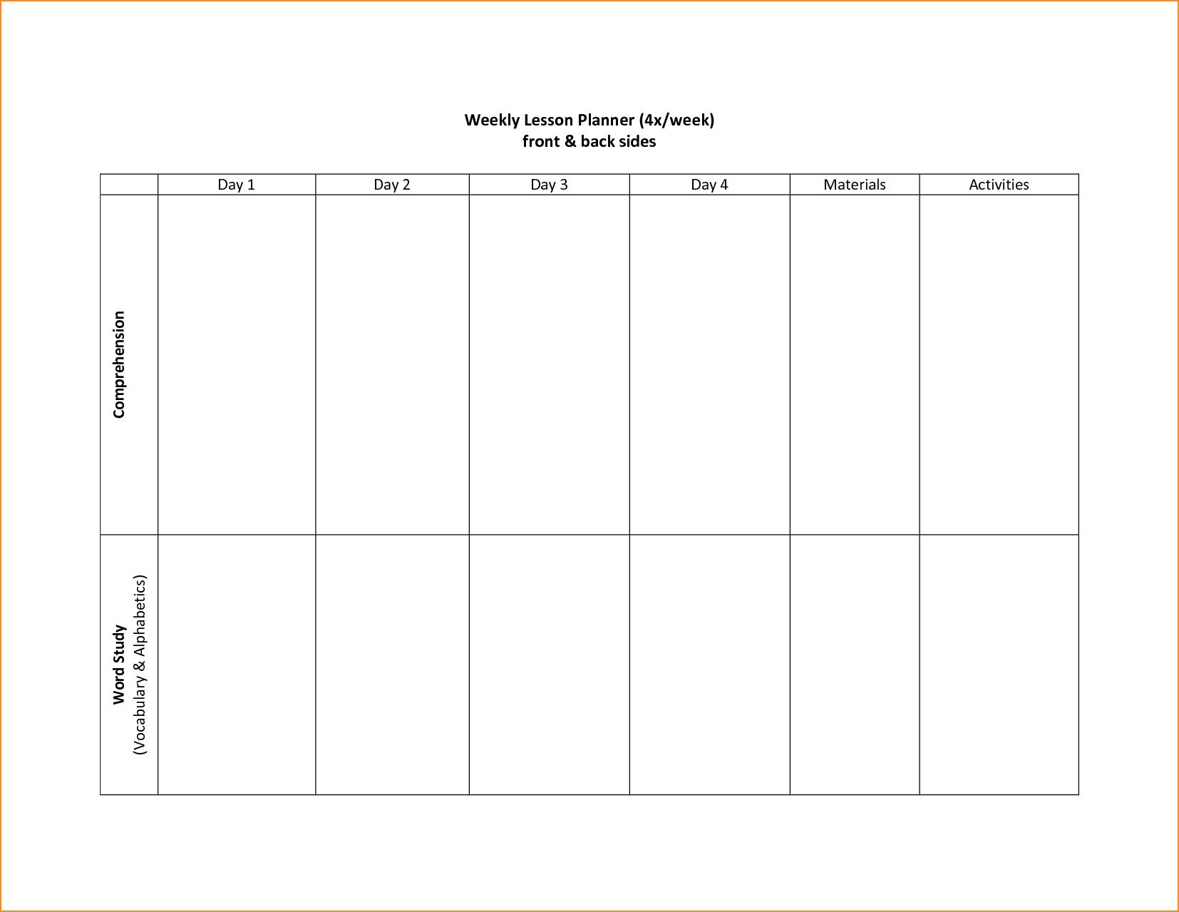 005 Template Ideas 20Schedule Two Week Planning Pdf Calendar