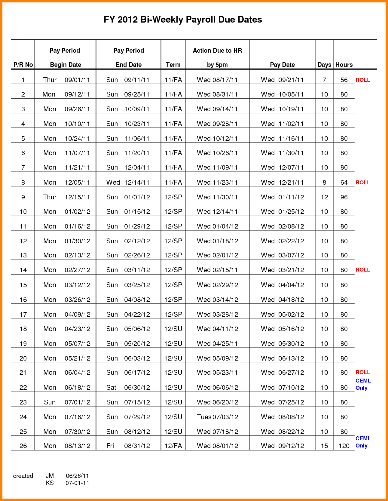 006 Template Ideas Biweekly Pay Schedule Payroll Excel