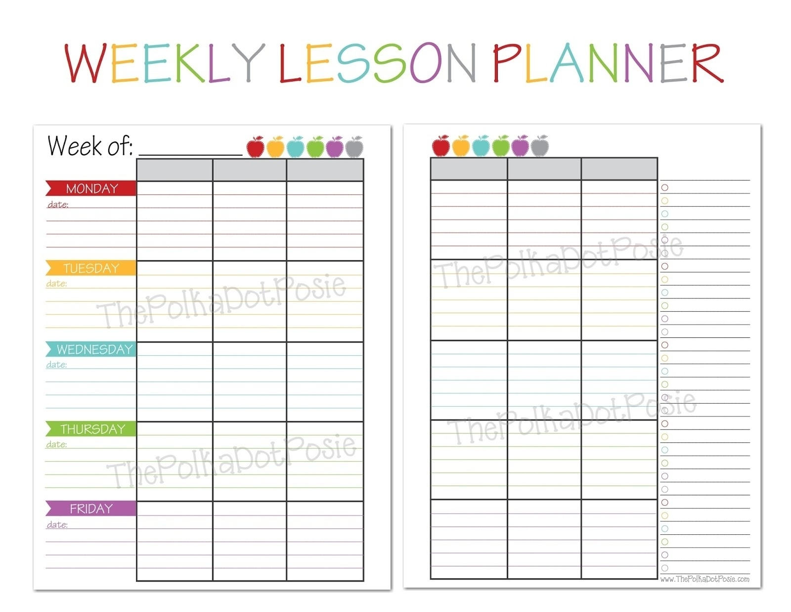 019 Interesting Lesson Plan Template Calendar Printable