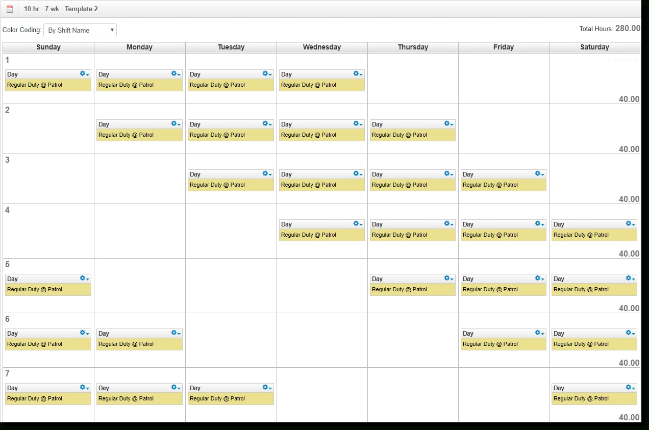 12 Hour Work Schedule Examples