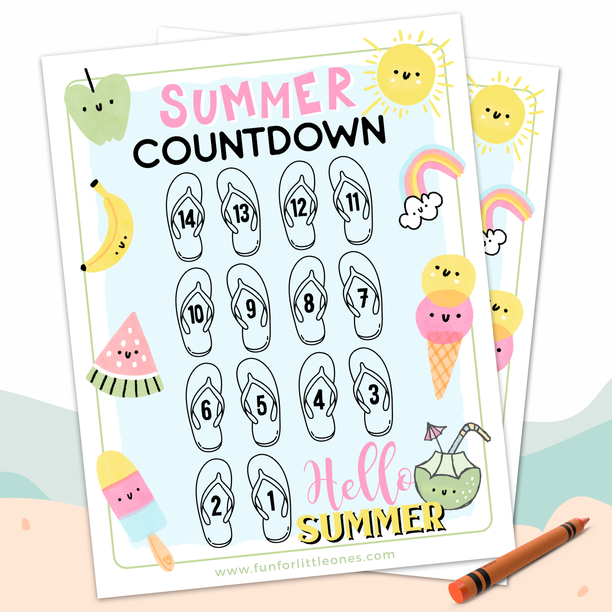 Holiday Countdown Printable Summer Example Calendar Printable