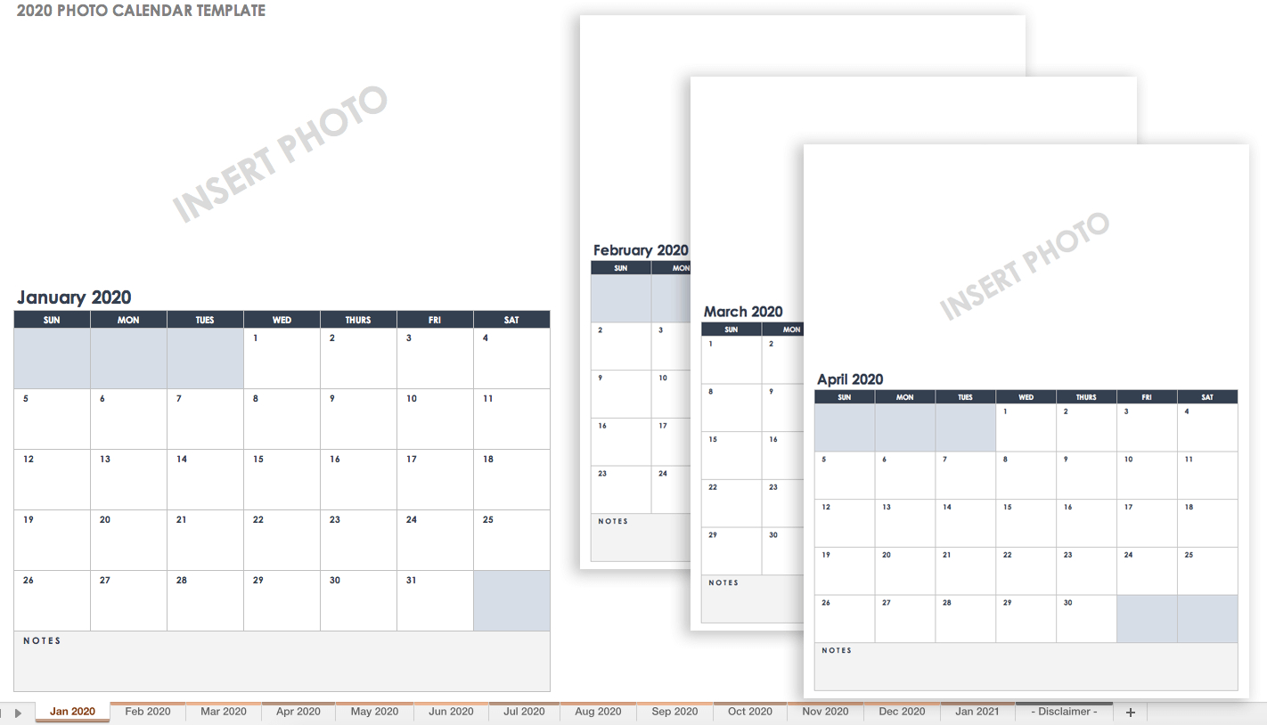 15 Free Monthly Calendar Templates | Smartsheet