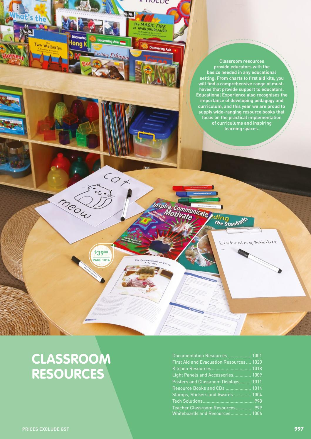 2018 Learning Resource Catalogue Classroom Resources