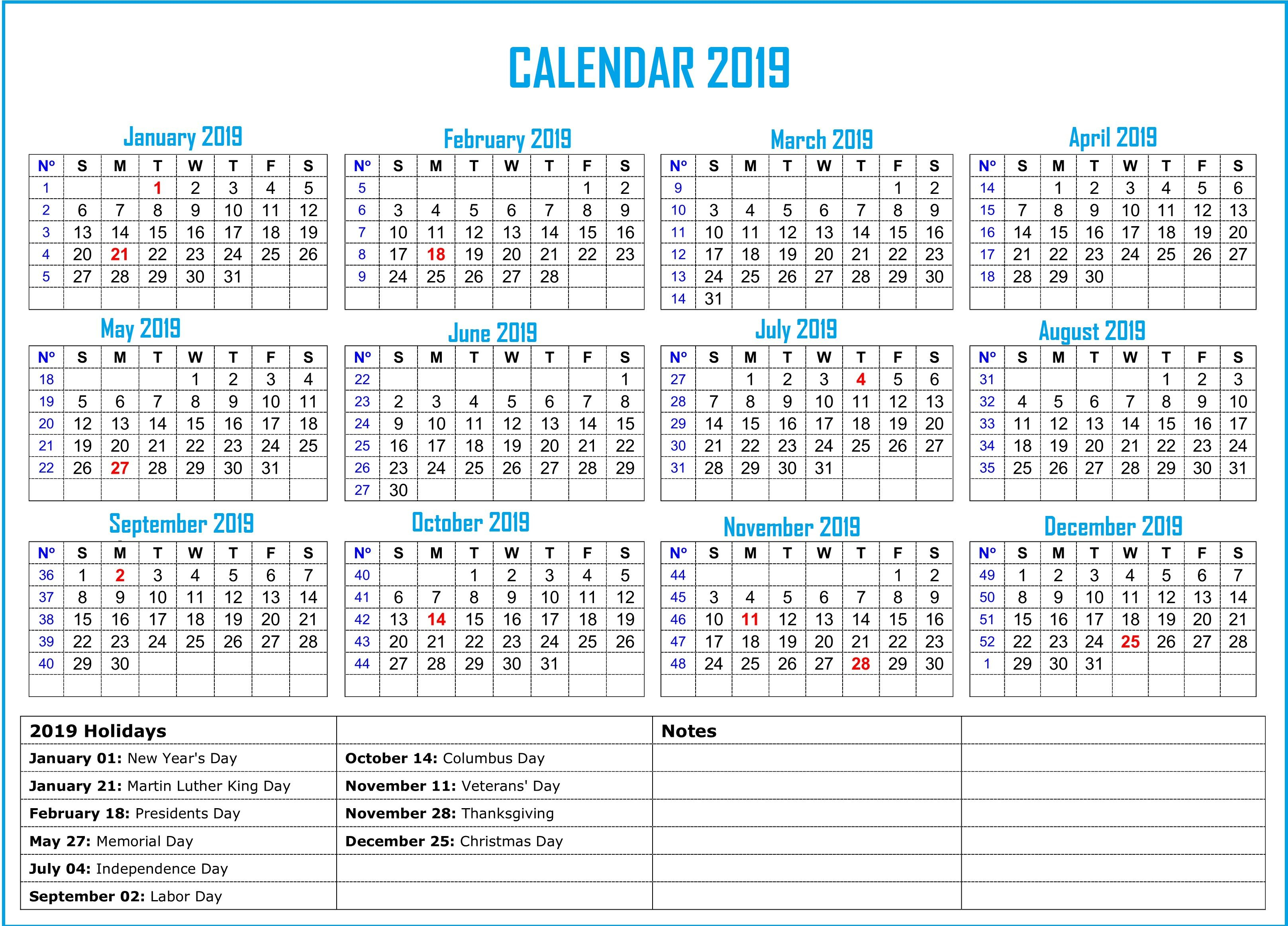 printable 3 month calendar with us holidays example