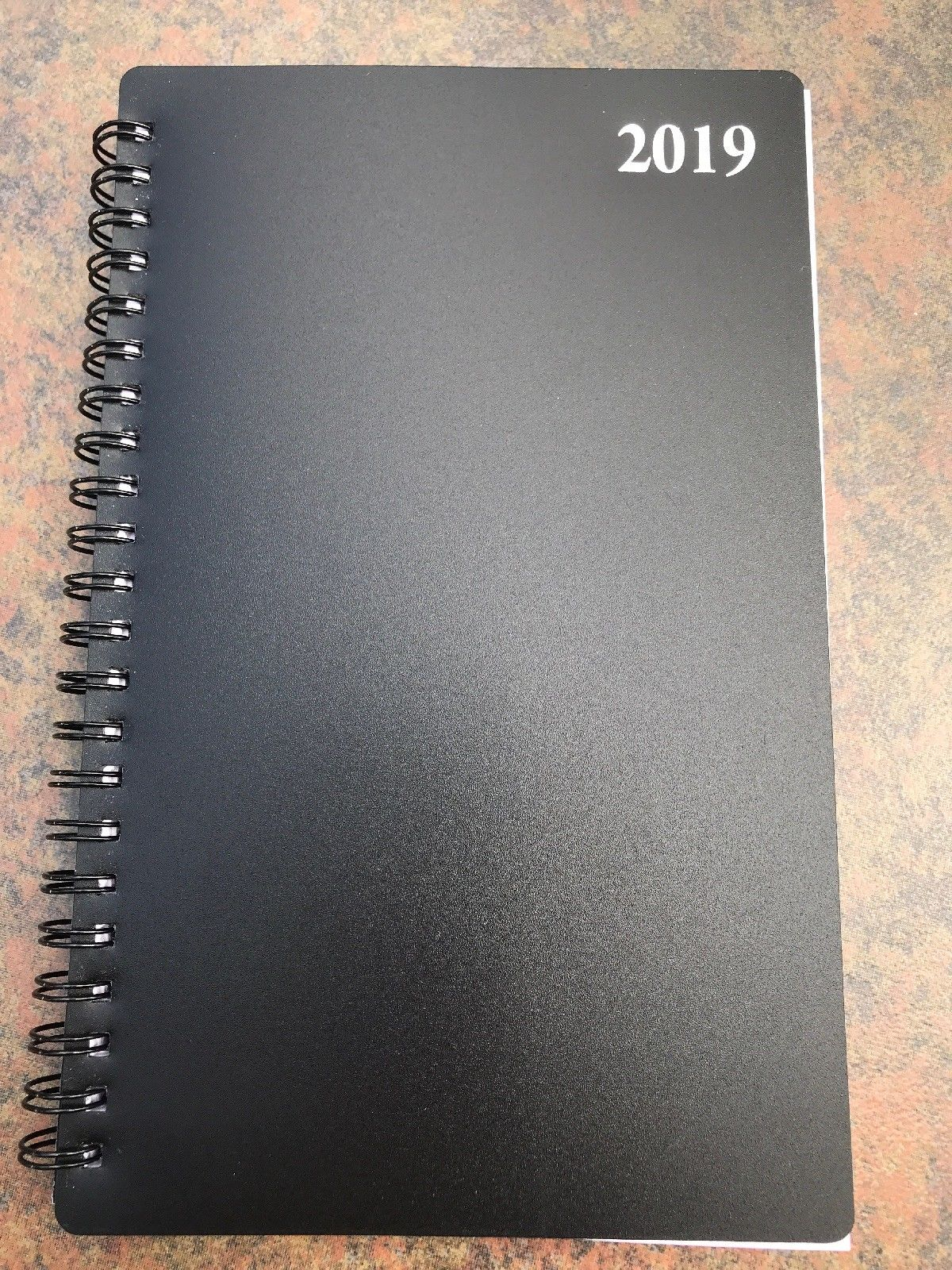 2019 Weekly Monthly Spiral Planner Calendar Organizer Agenda Black 5&quot; X 8&quot;