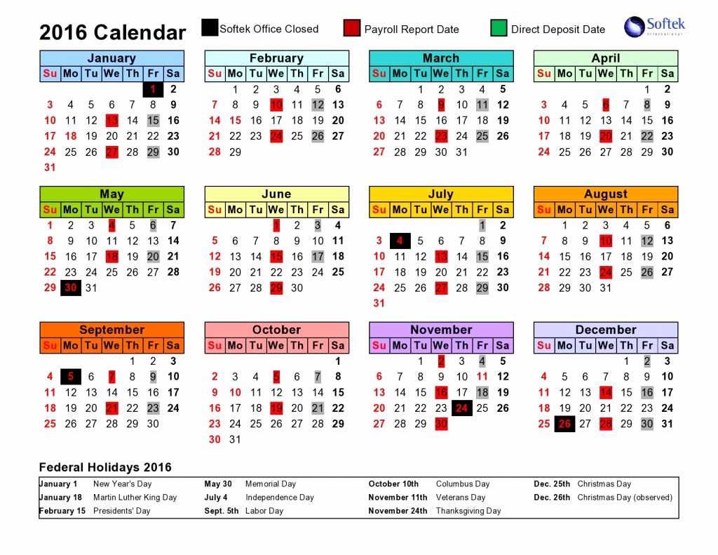 2020 Biweekly Payroll Calendar