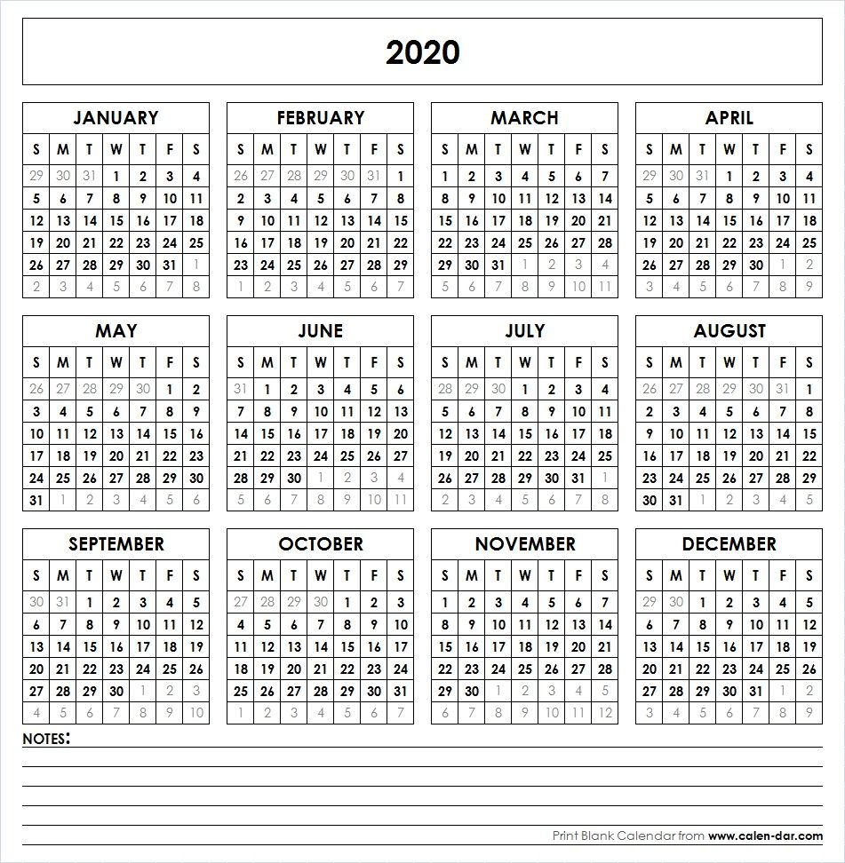 2020 Calendar Of National Holidays Printable | Example Calendar Printable