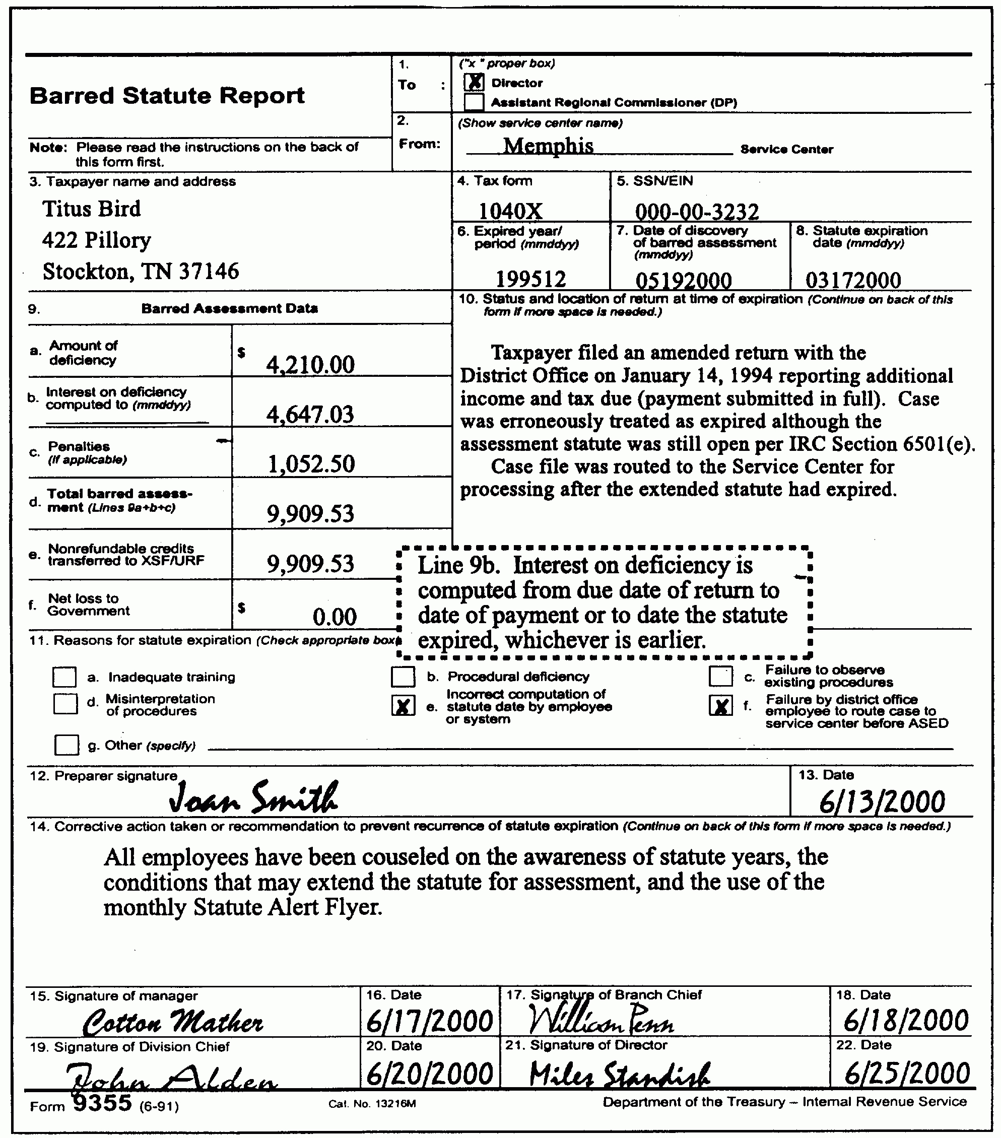 25.6.1 Statute Of Limitations Processes And Procedures