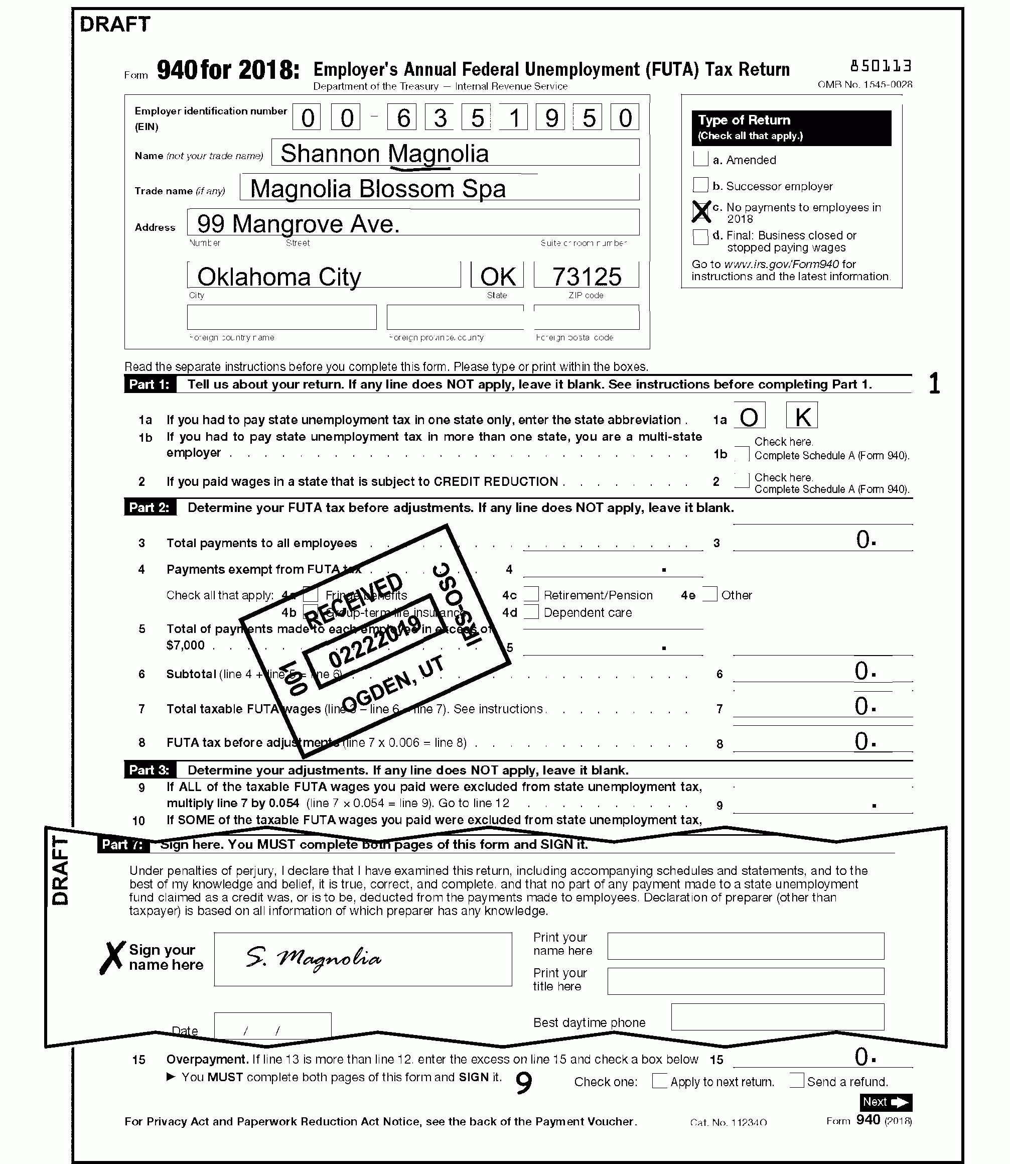 3.11.154 Unemployment Tax Returns | Internal Revenue Service