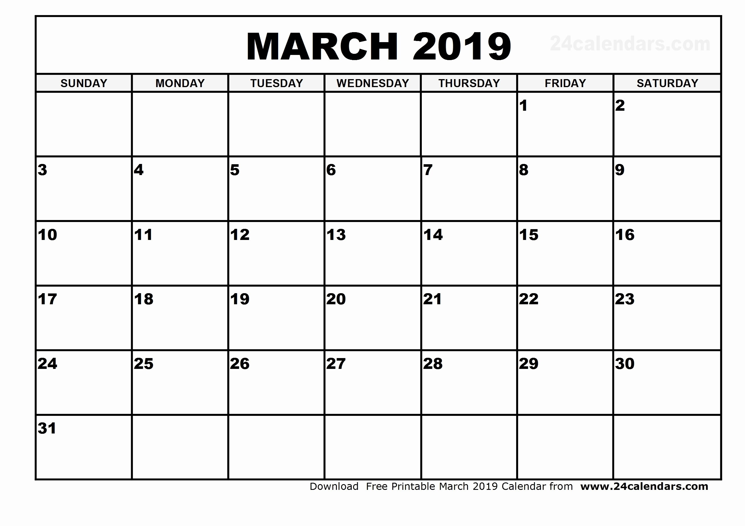 Blank Calendar 4 Months