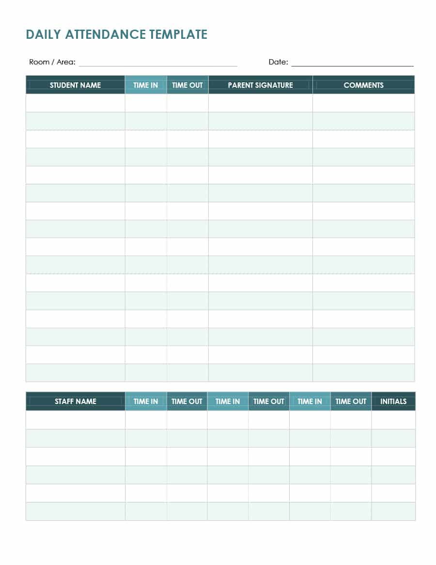 40+ Free Attendance Tracker Templates [Employee, Student