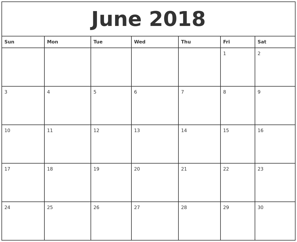 Blank Calendar Template 4X6