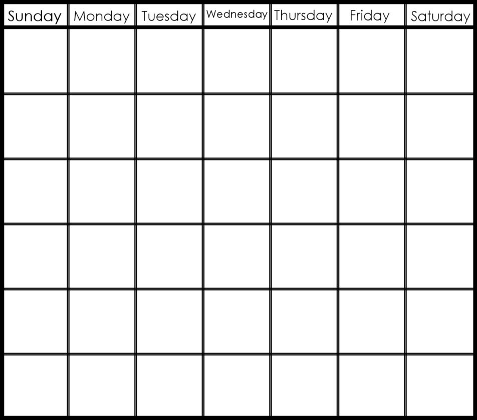 6 Week Blank Calendar Template – Get Your Calendar Printable