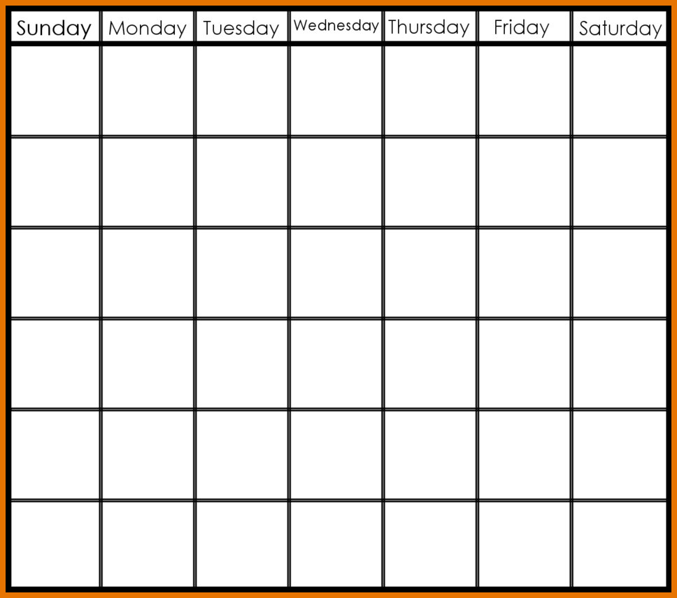 7 Weeks Calendar Template | Example Calendar Printable