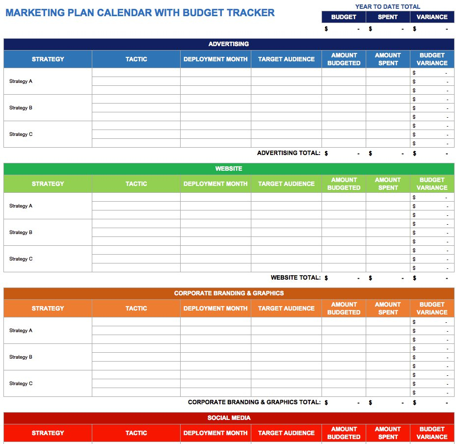 Blog Post Schedule Template 2020 Example Calendar Printable