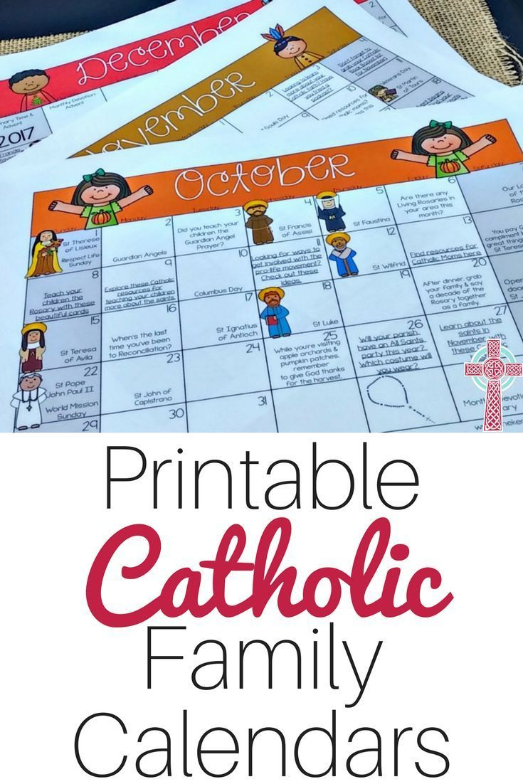 Free Printable Catholic Calendar | Example Calendar Printable