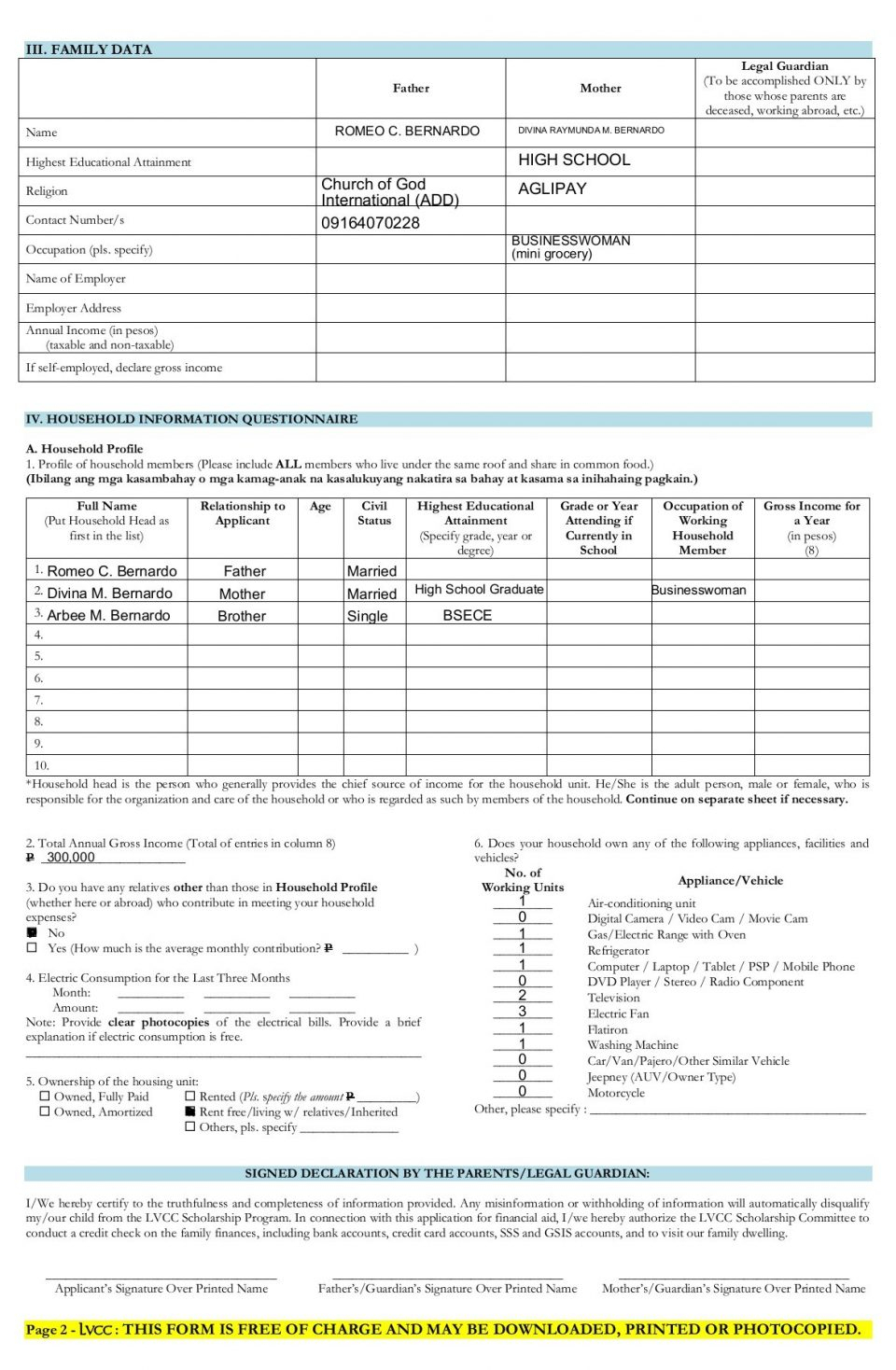 Application Form Annex A Registration Form2 Sorsogon State