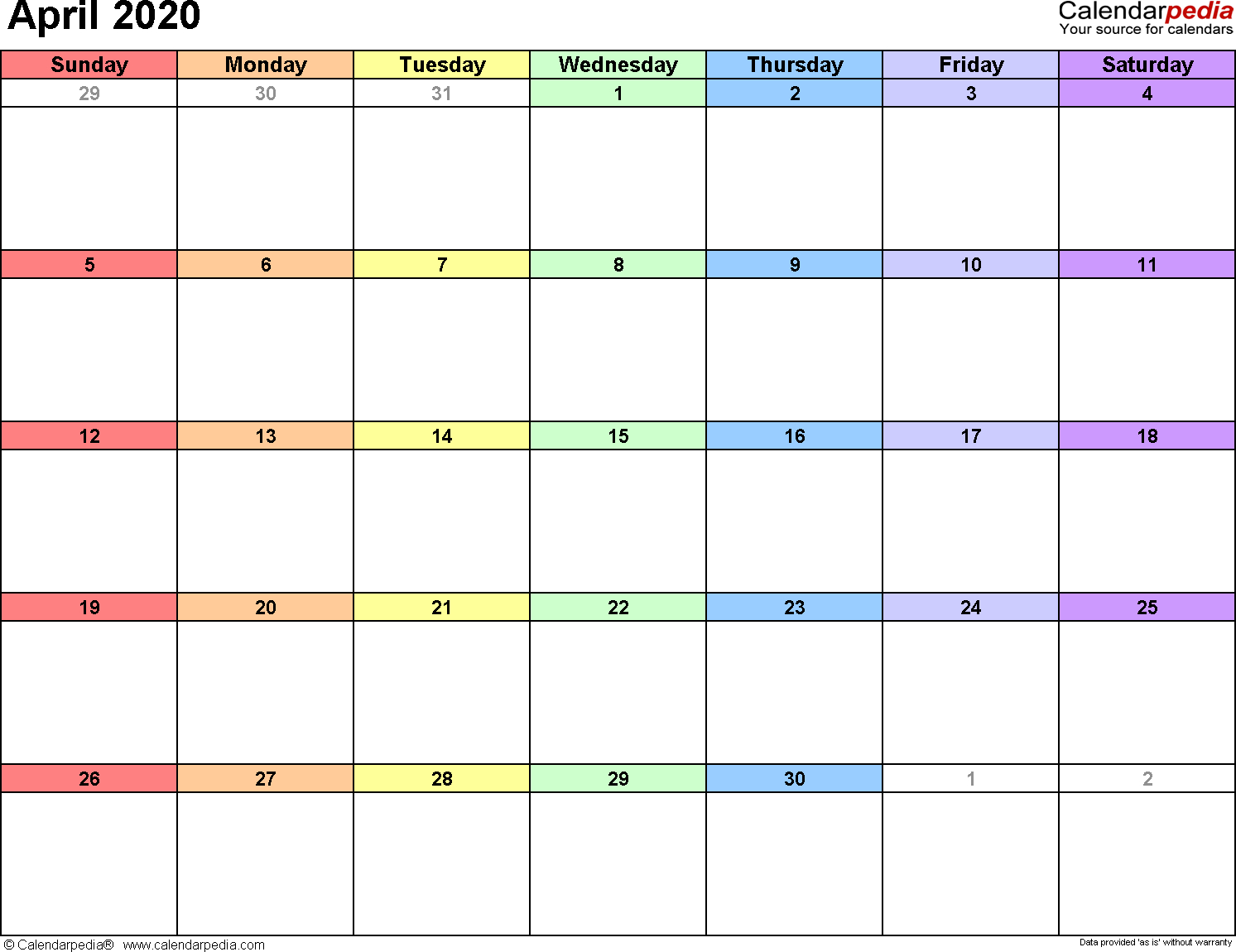 Free Printable Employee Attendance Tracker 2020 Calendar ...