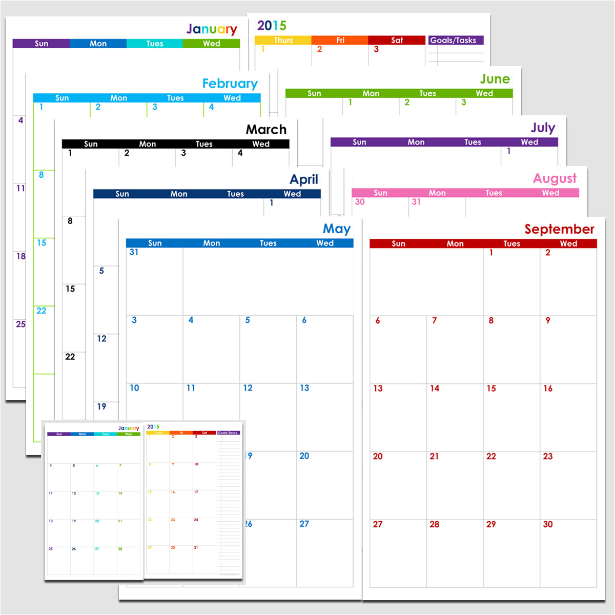 2 Month Blank Calendar Template Example Calendar Printable