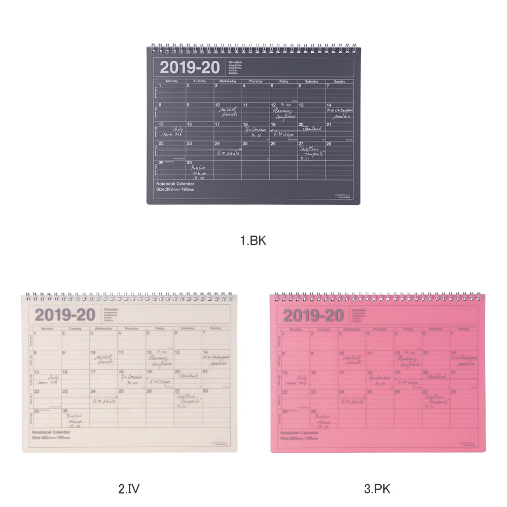 Begin Notebook 2019 Schedule Book Diary Monthly April, 2019; Notebook  Calendar M Marks