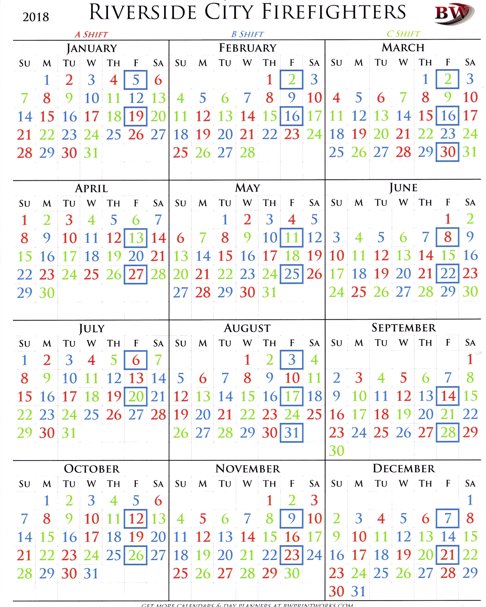 Best Of 35 Sample Fire Department Shift Calendar | Blank