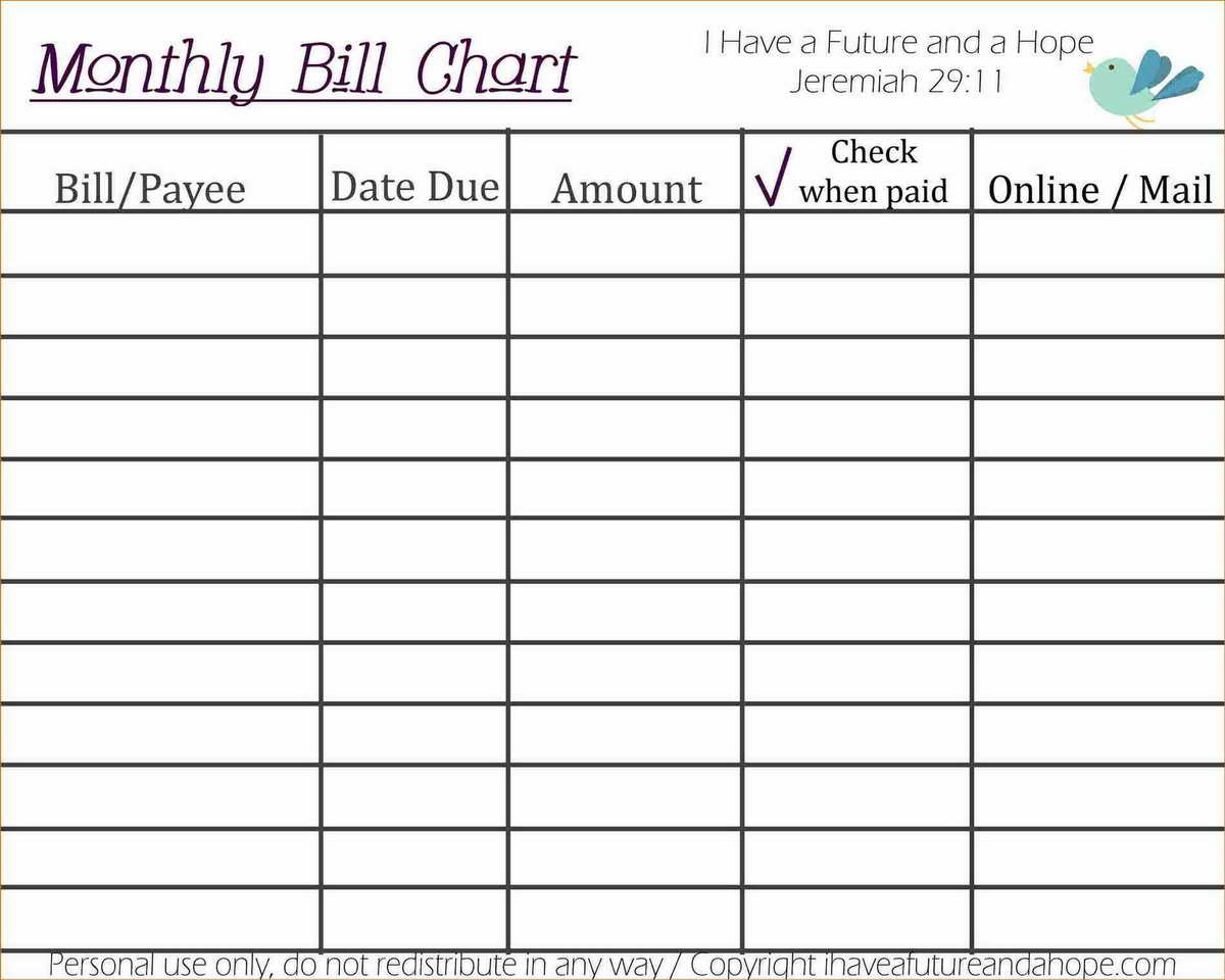 free monthly budget calendar software