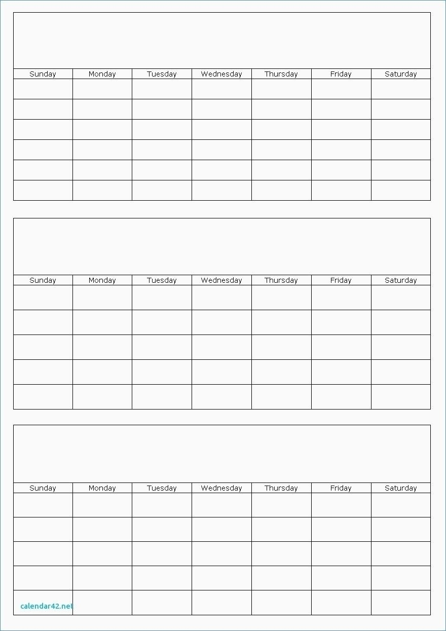 3 Month Blank Calendar Template Example Calendar Printable