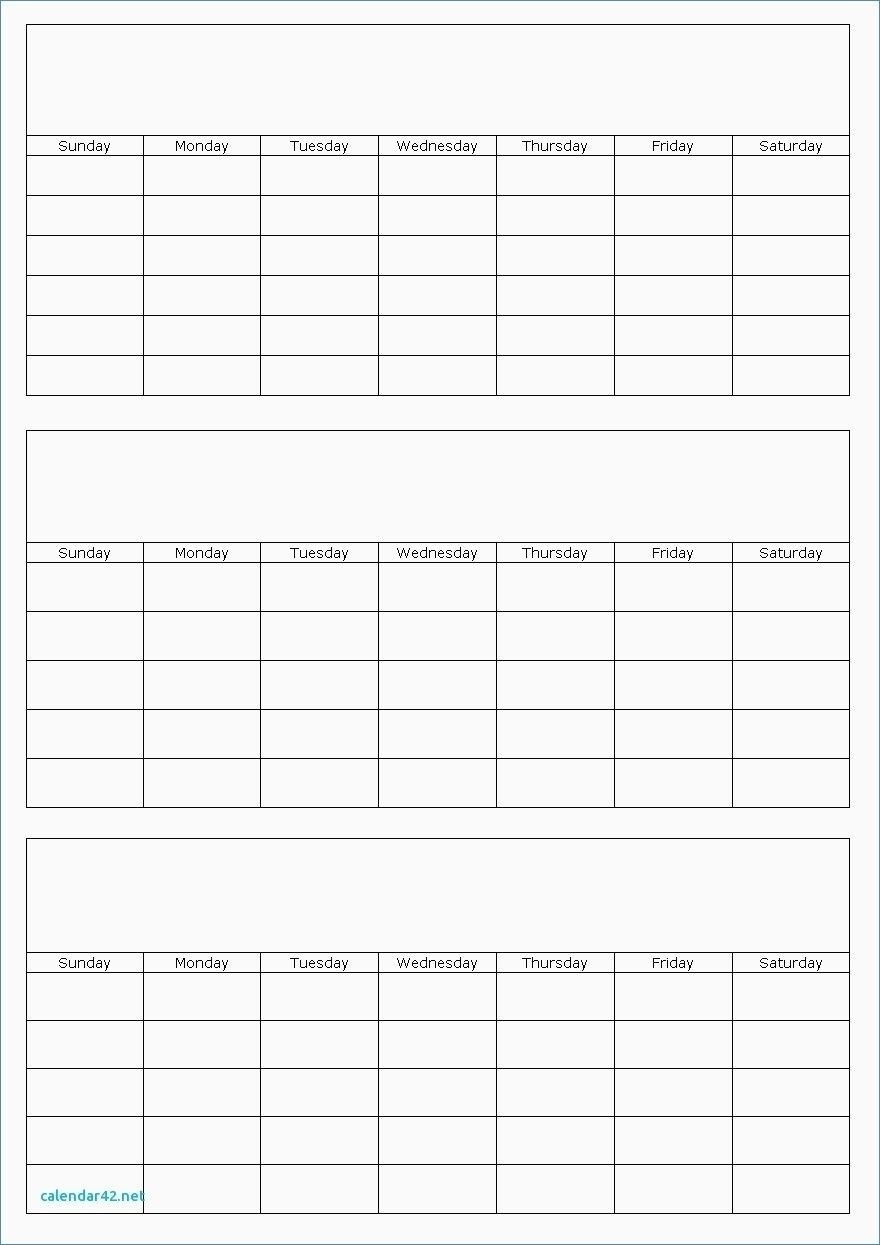 Blank 3 Month Calendar Template | Calendar Printing Example