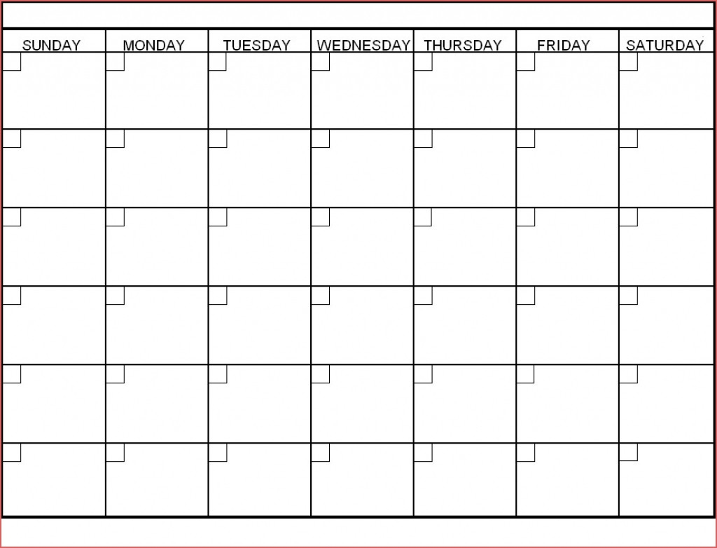 Blank 30 Day Calendar Template | Template Calendar Printable