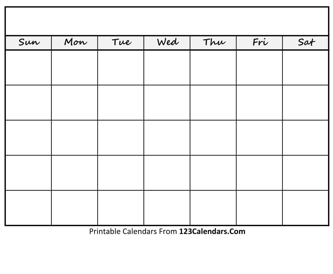 Blank Calendar Template Tudy Timetable Word Fillable Pdf