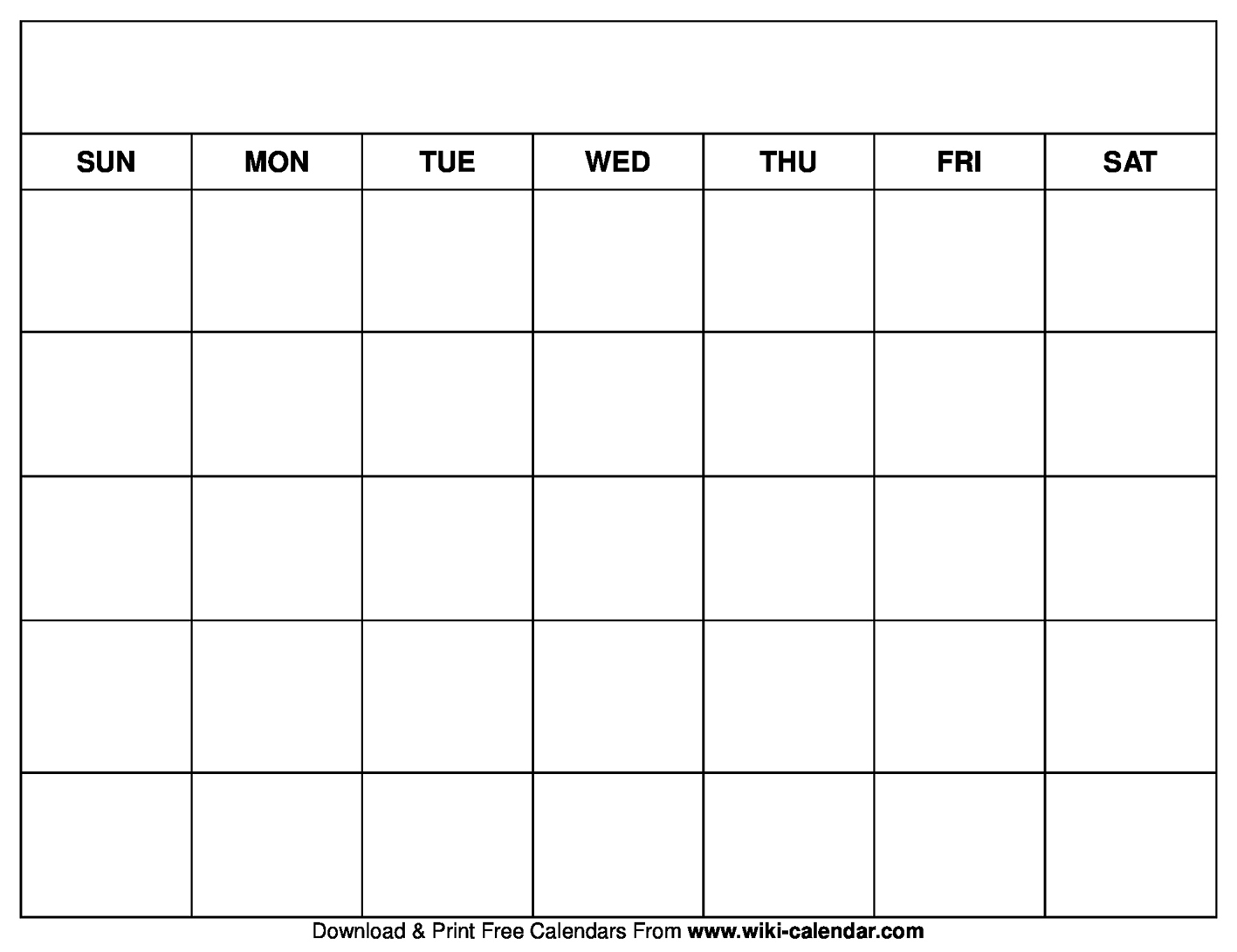 Blankndar Printable Template Monthly Templates Free Pdf