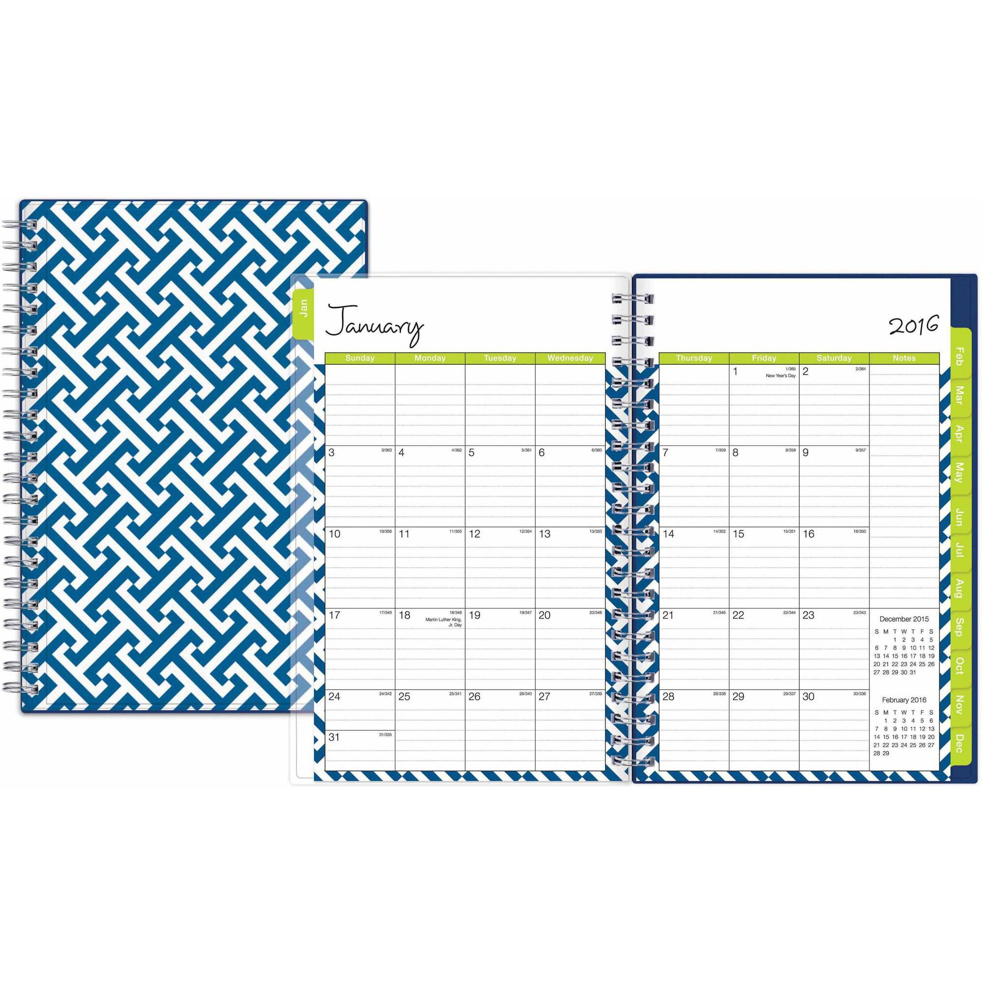 Blue Sky Create Your Own Kiley Weekly/monthly 5&quot; X 8&quot; Planner, January 2016  - December 2016