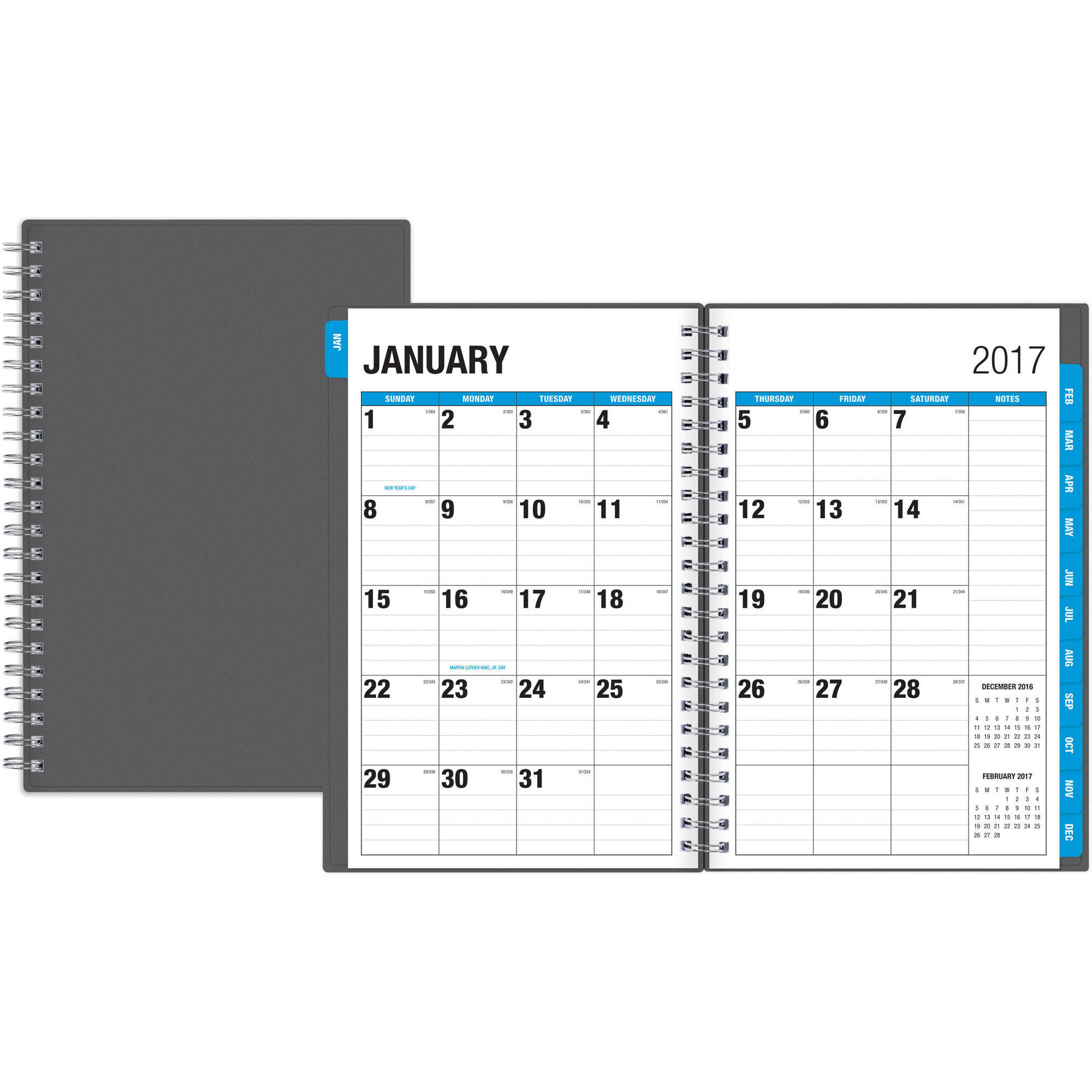 Blue Sky The Big Picture 5&quot; X 8&quot; Weekly/monthly Planner, 2017