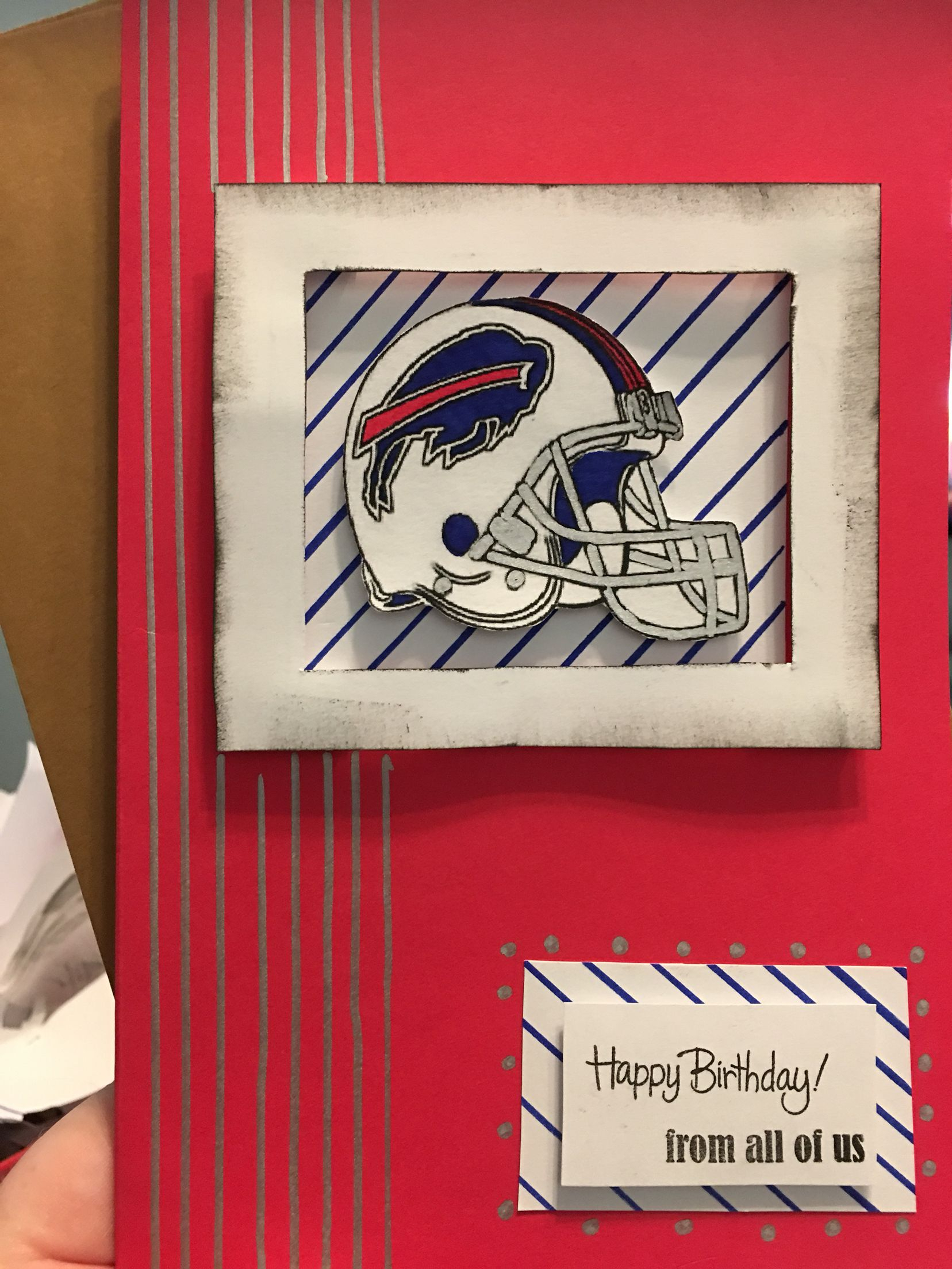 Buffalo Bills Birthday Card Diy | Card Making | Diy Cards