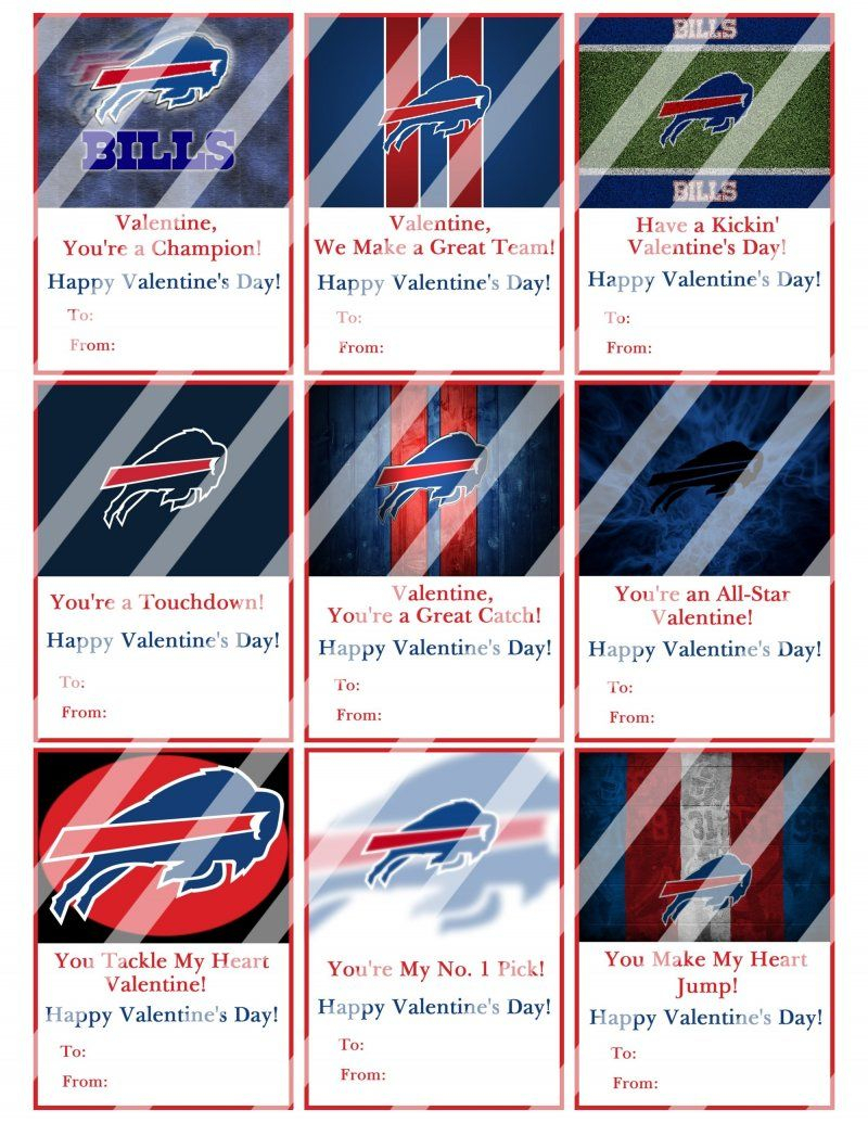 Buffalo Bills Football Digital Or Printed Valentines Day