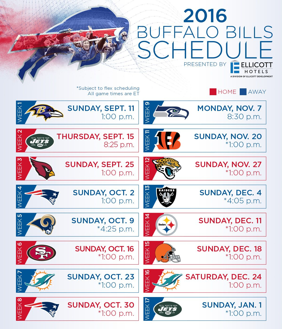 2025 25 Bills Schedule