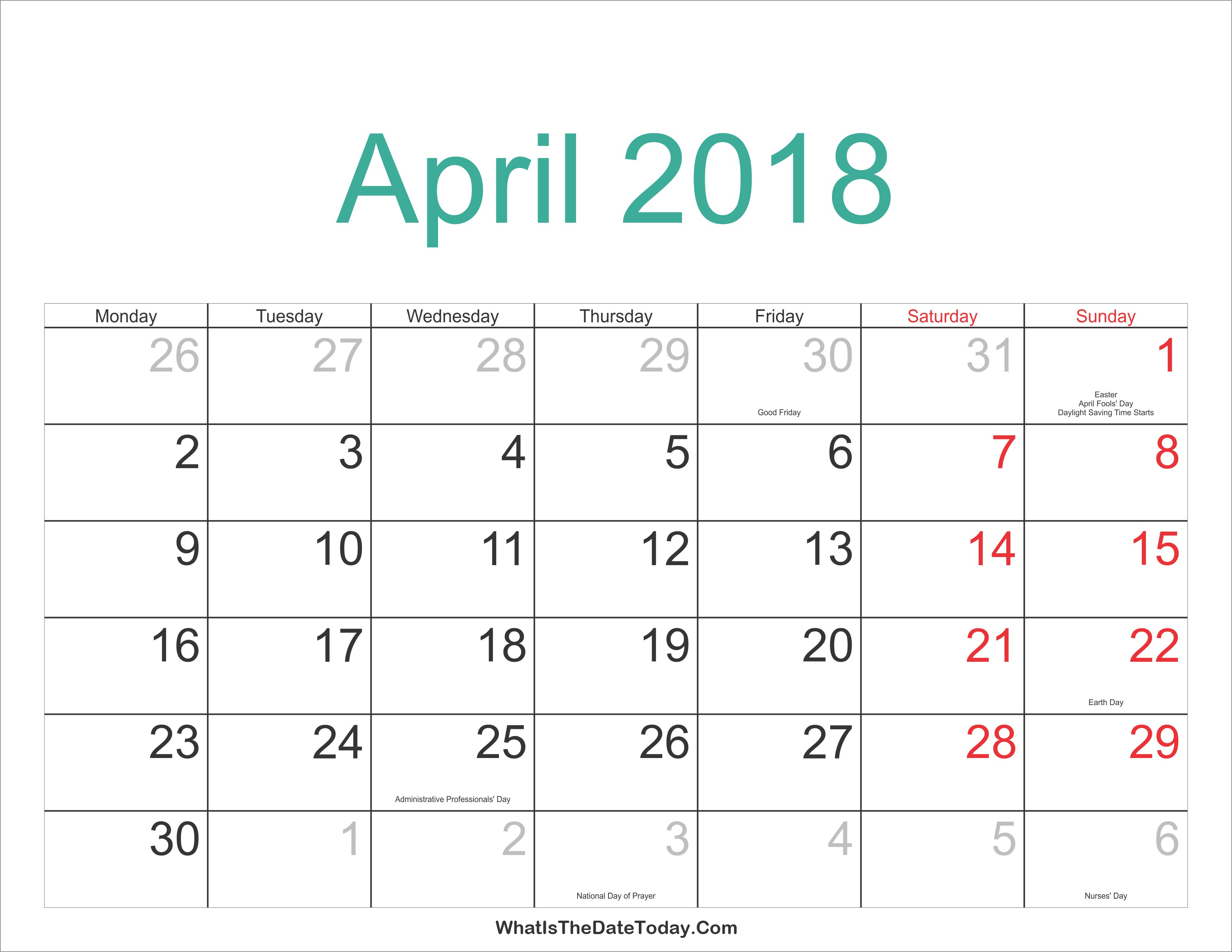 Calendar 2018 With Jewish Holidays Printable For 100 % Free