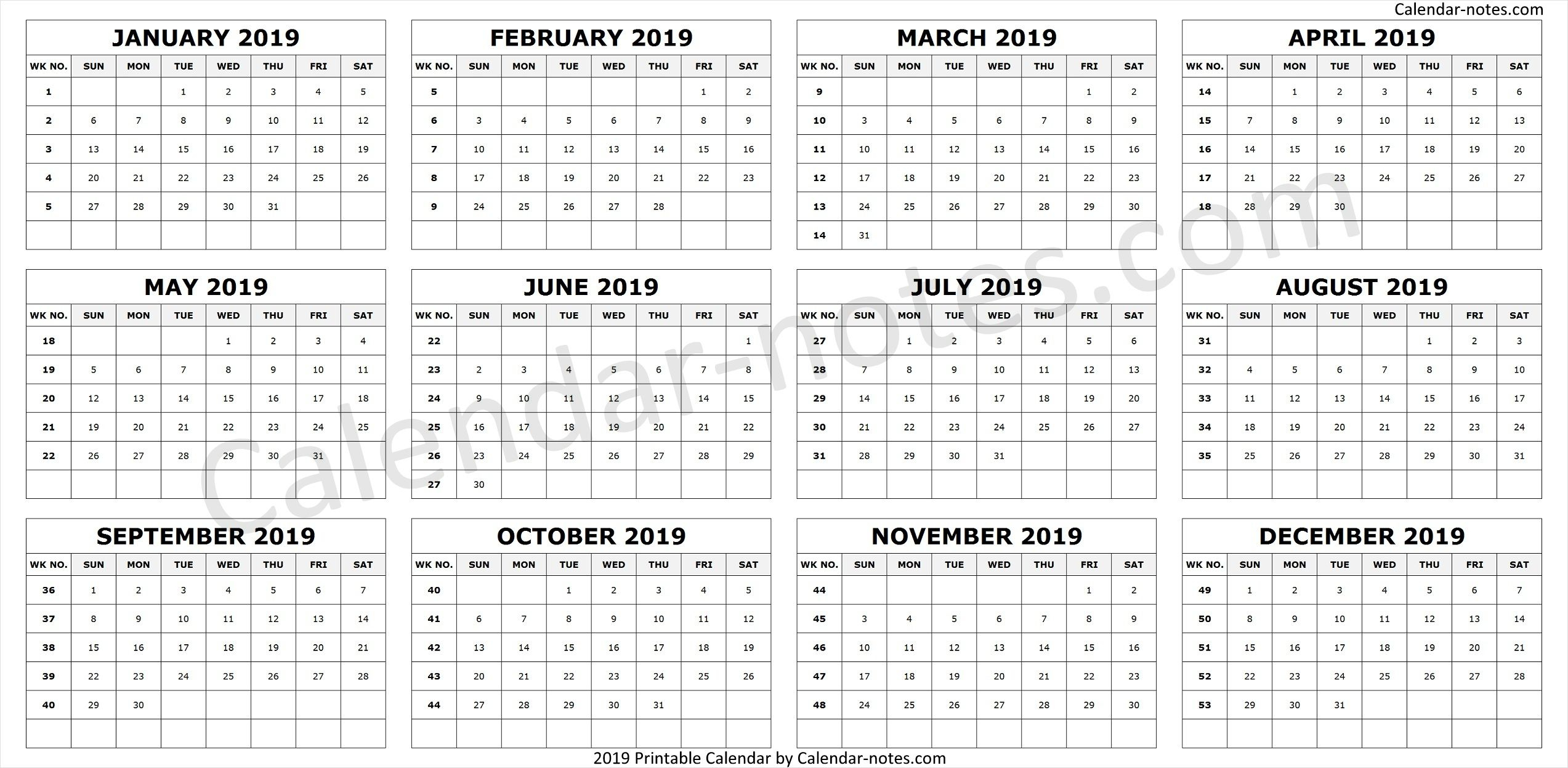 Blank Calendar With Week Numbers Example Calendar Printable