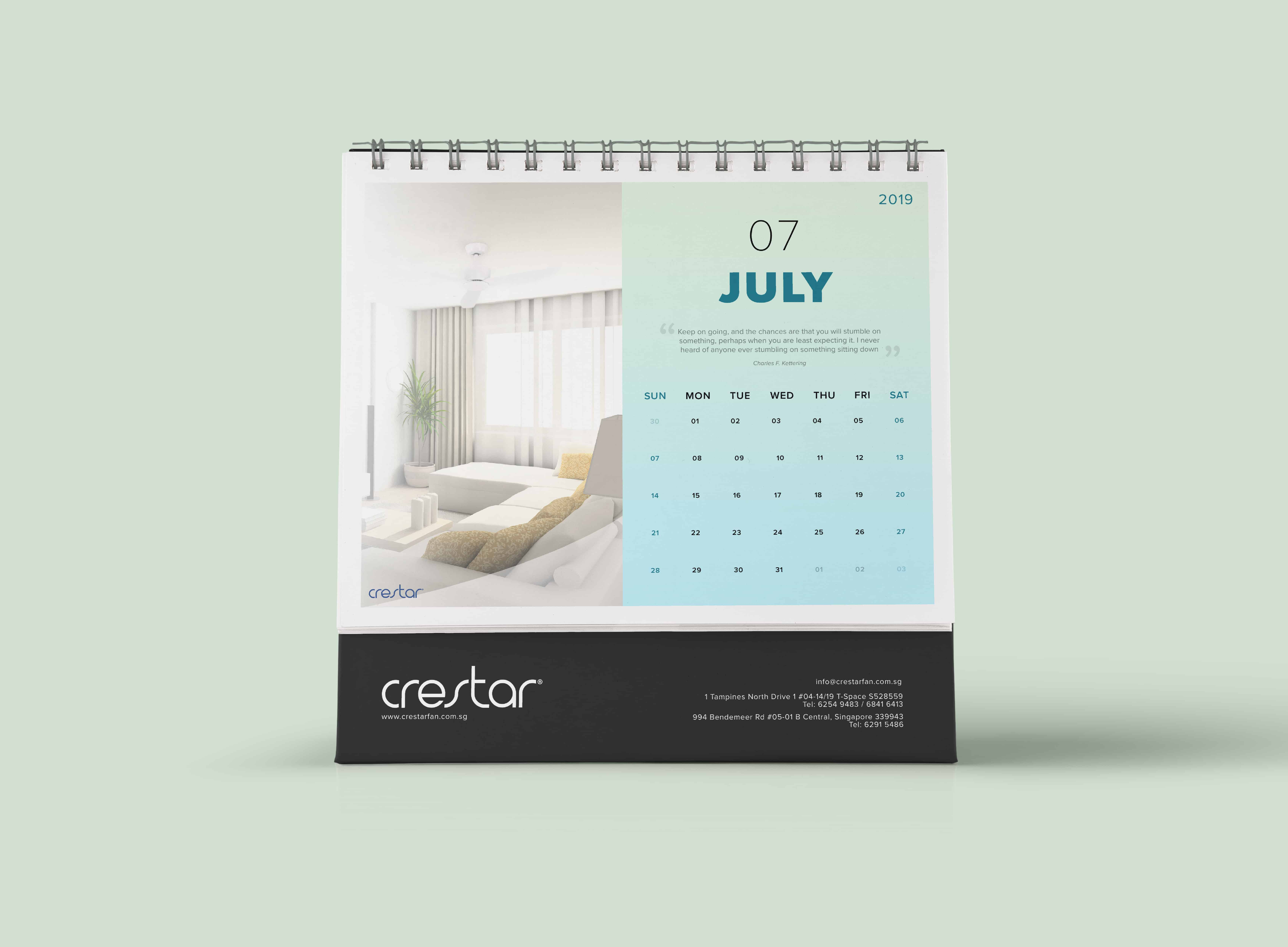 Calendar Design Services In Singapore | Secret Hideout (秘)
