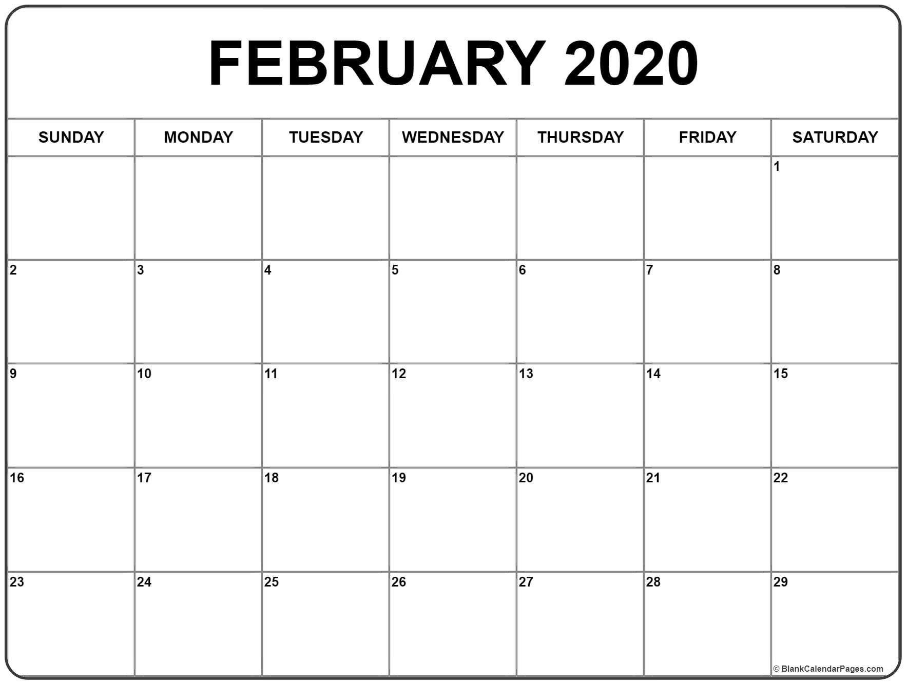 Calendar Of February 2020 In Africa » Creative Calendar Ideas