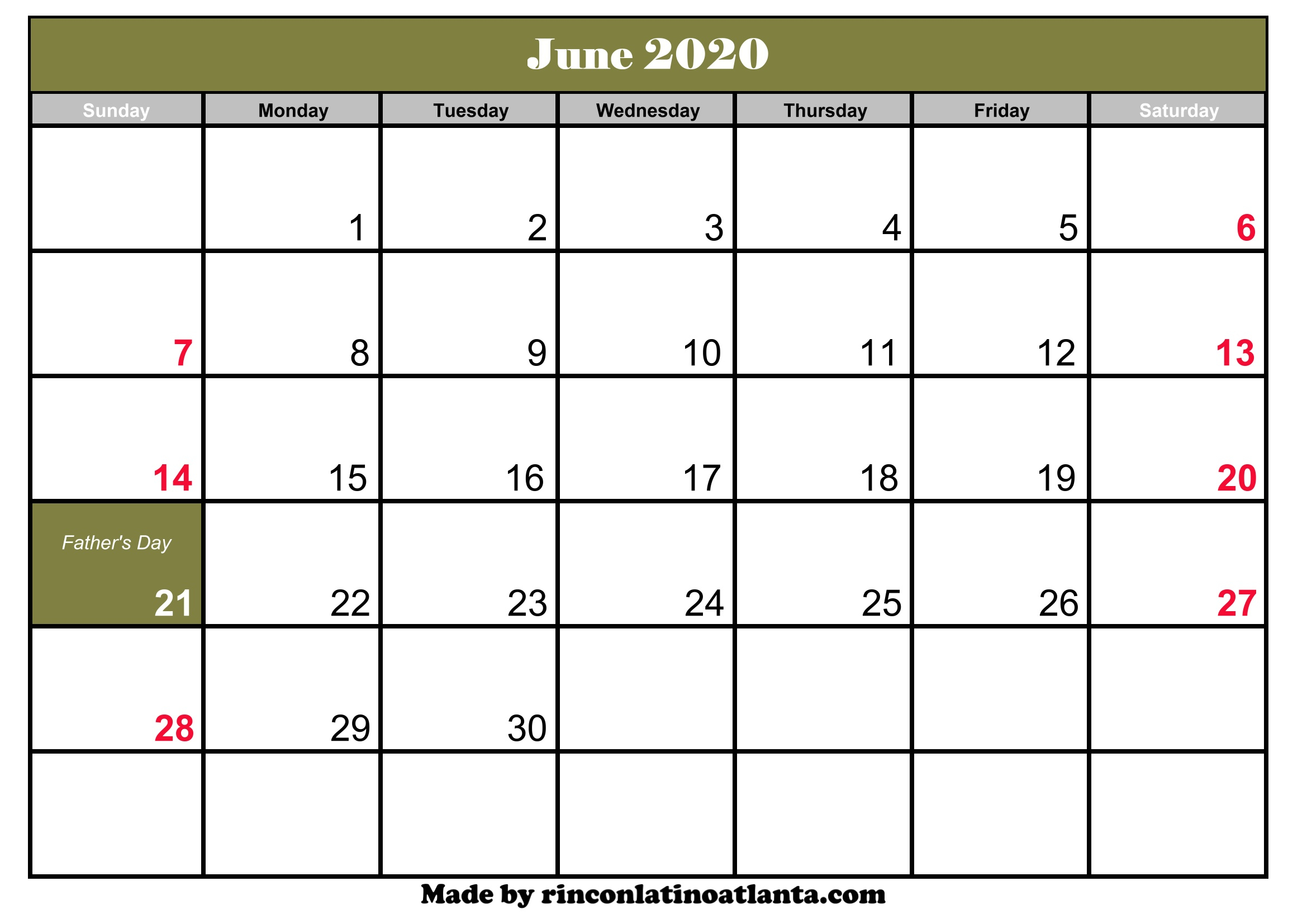 Calendar Of June 2020 Calendar Of June 2020 : Calendar Of