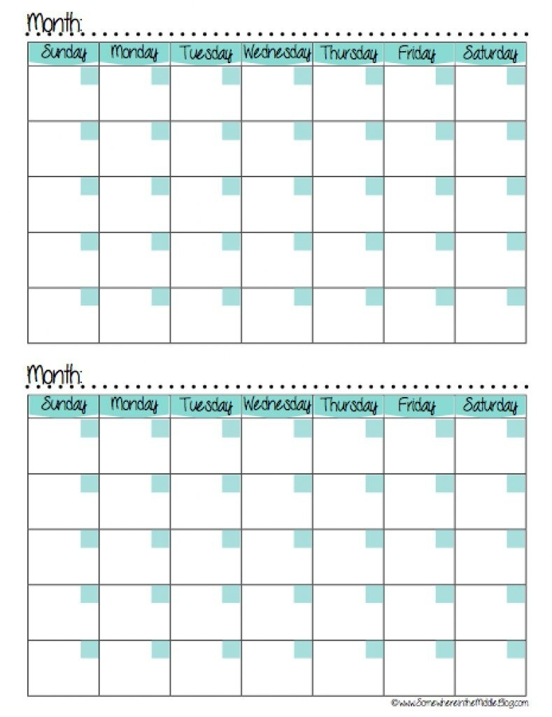 Calendars 2 Months Per Page Seven Photo And Month Calendar