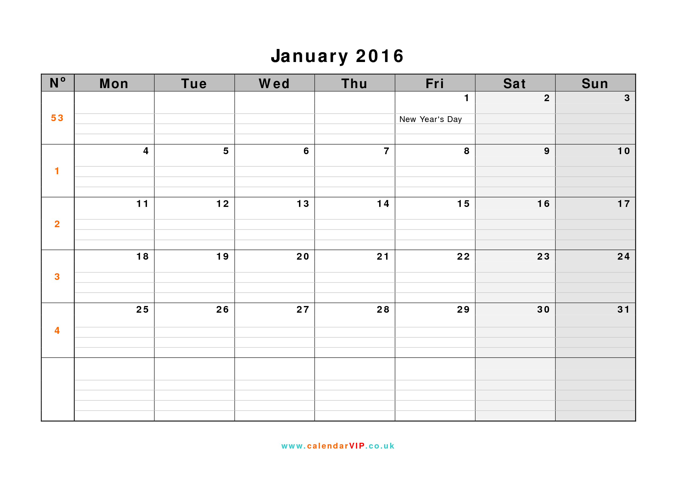 Monthly Calendar Monday Start Week Example Calendar Printable