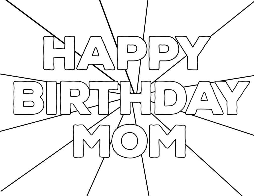 Coloring ~ Free Printable Happy Birthday Coloring Pages