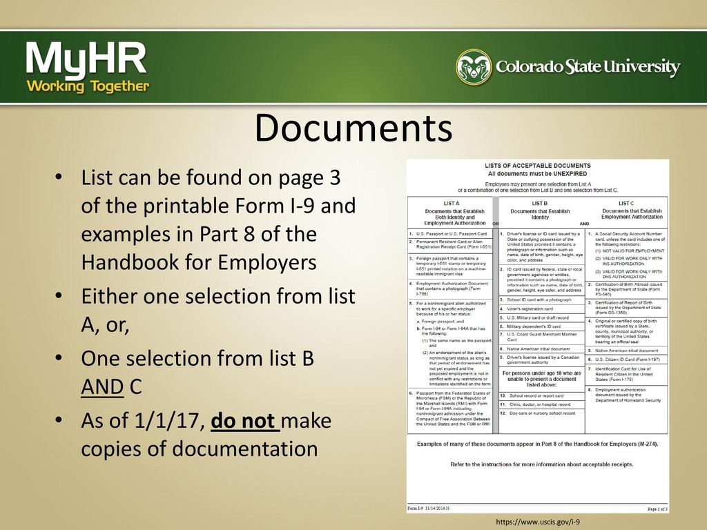 Completing The Form I-9: The Electronic Process - Ppt Download