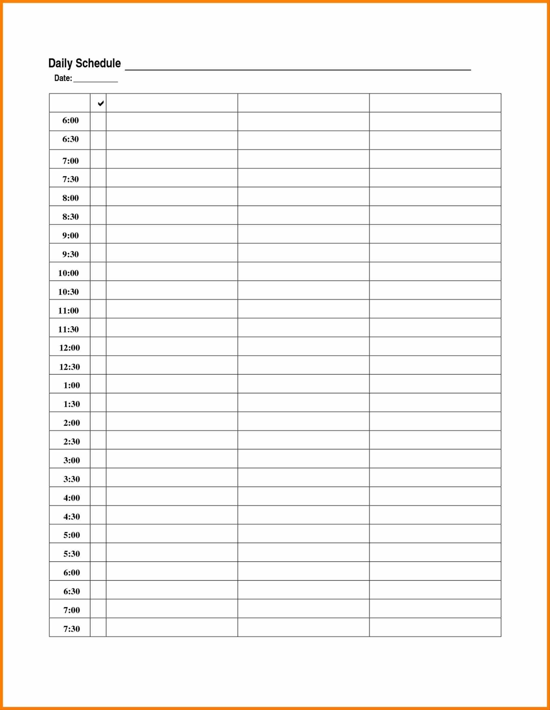 daily blank calendar template you can use for office and intended for