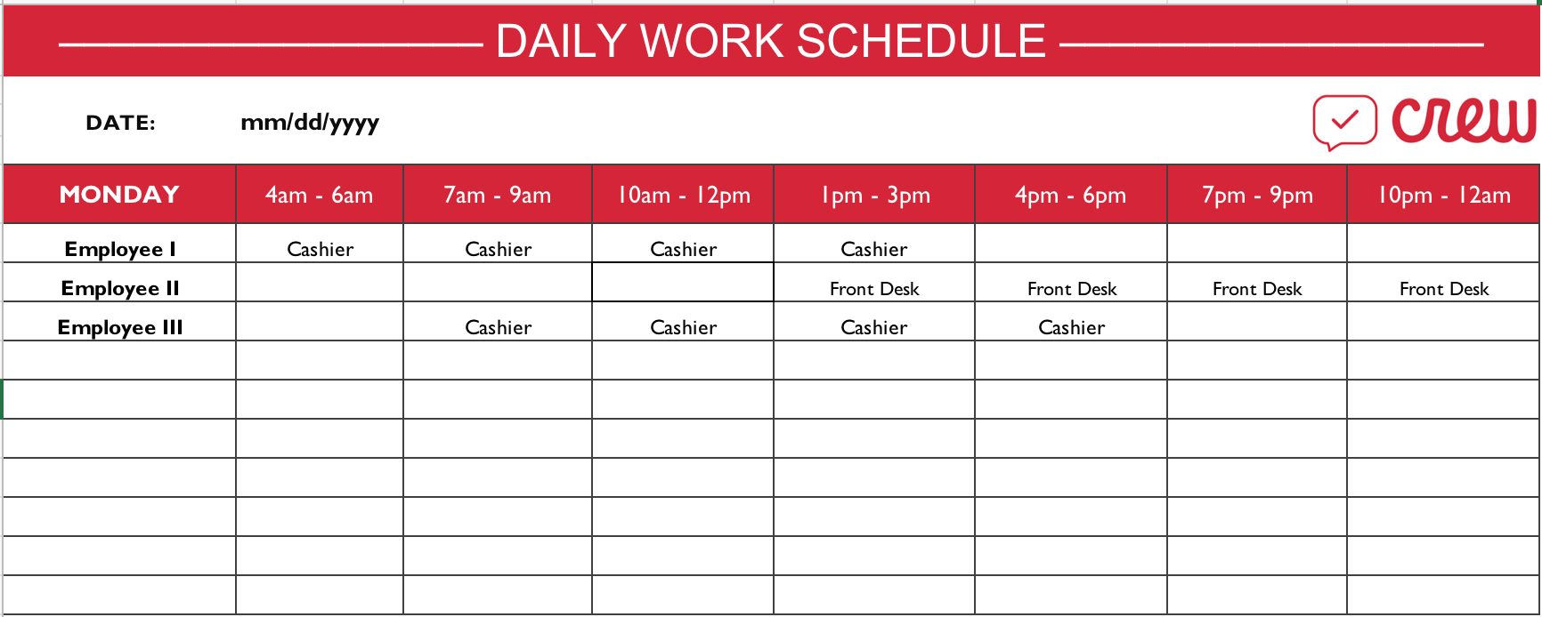 Daily Lesson Plan E Doc Schedule Word Planner Preschool